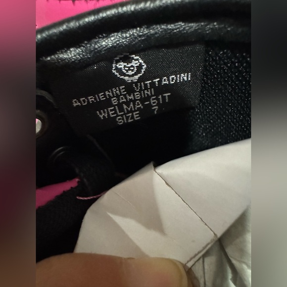 New!Adrienne Vittadini Bambini Pink Lace Up Boots toddler/ child's size 7 - Picture 5 of 5